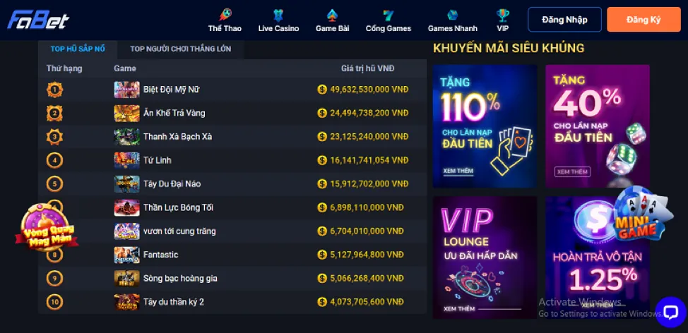 Ưu đãi chào mừng 78win